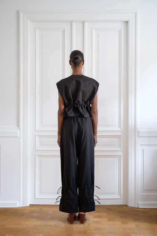 Ofia Black Reversible Parka Vest