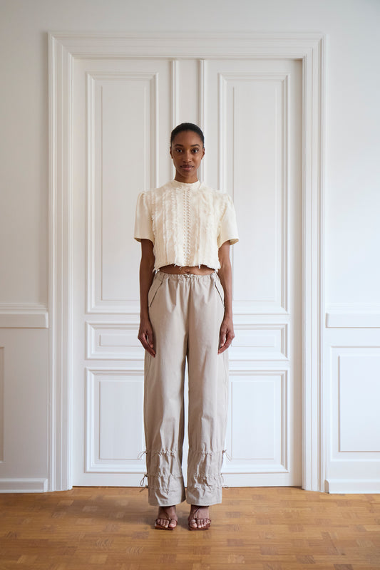 Navia Blouse — Creme