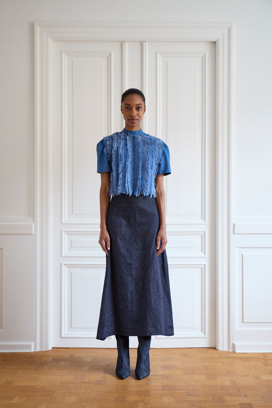 Navia Blouse — Blue