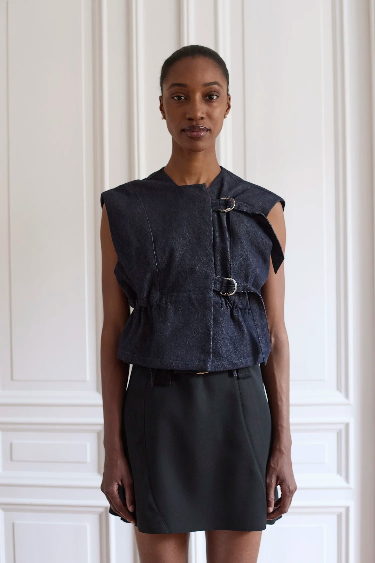Ofia Denim Reversible Parka Vest