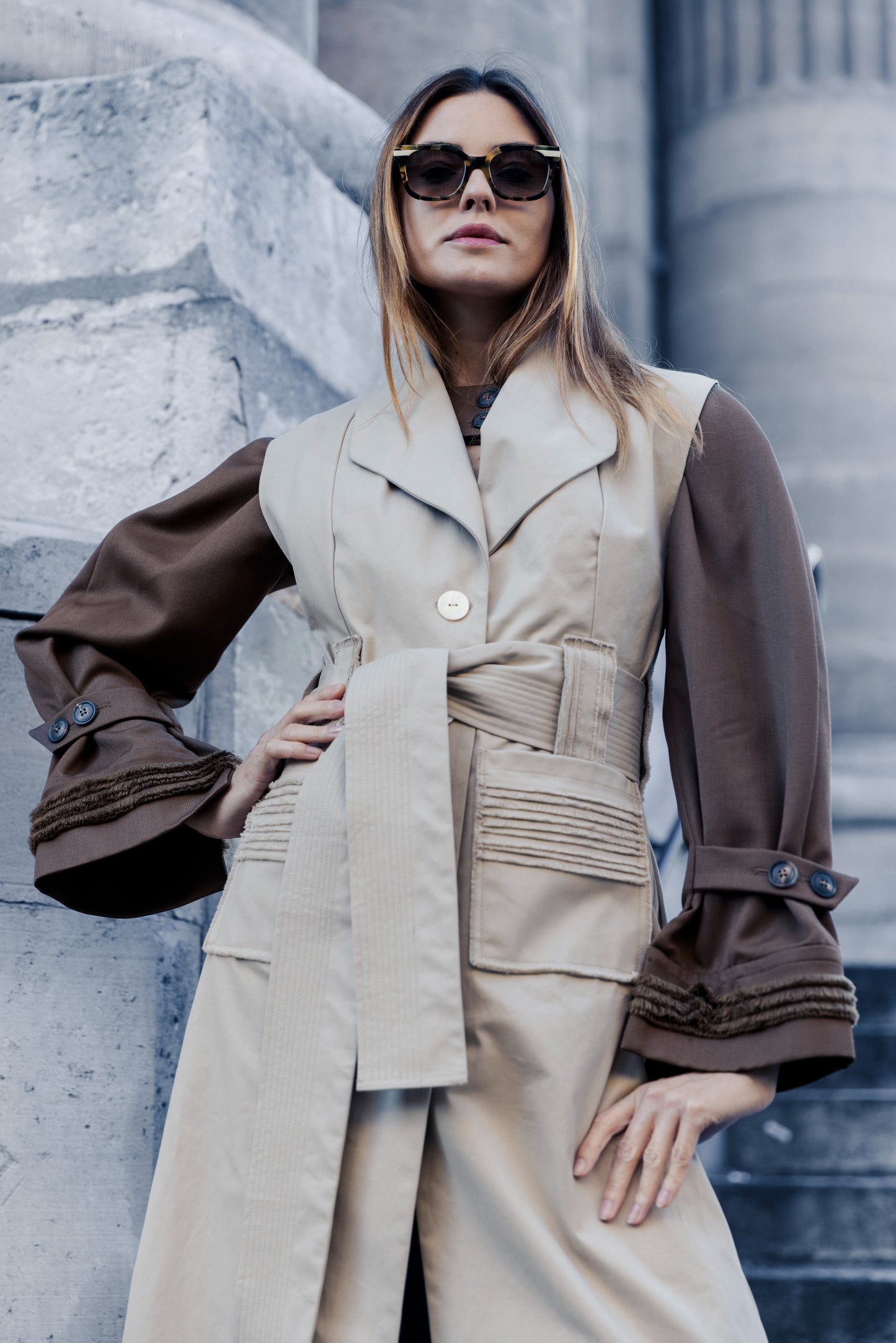 Nina Long Vest Coat