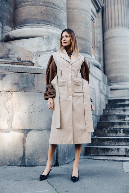 Nina Long Vest Coat