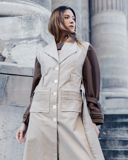 Nina Long Vest Coat