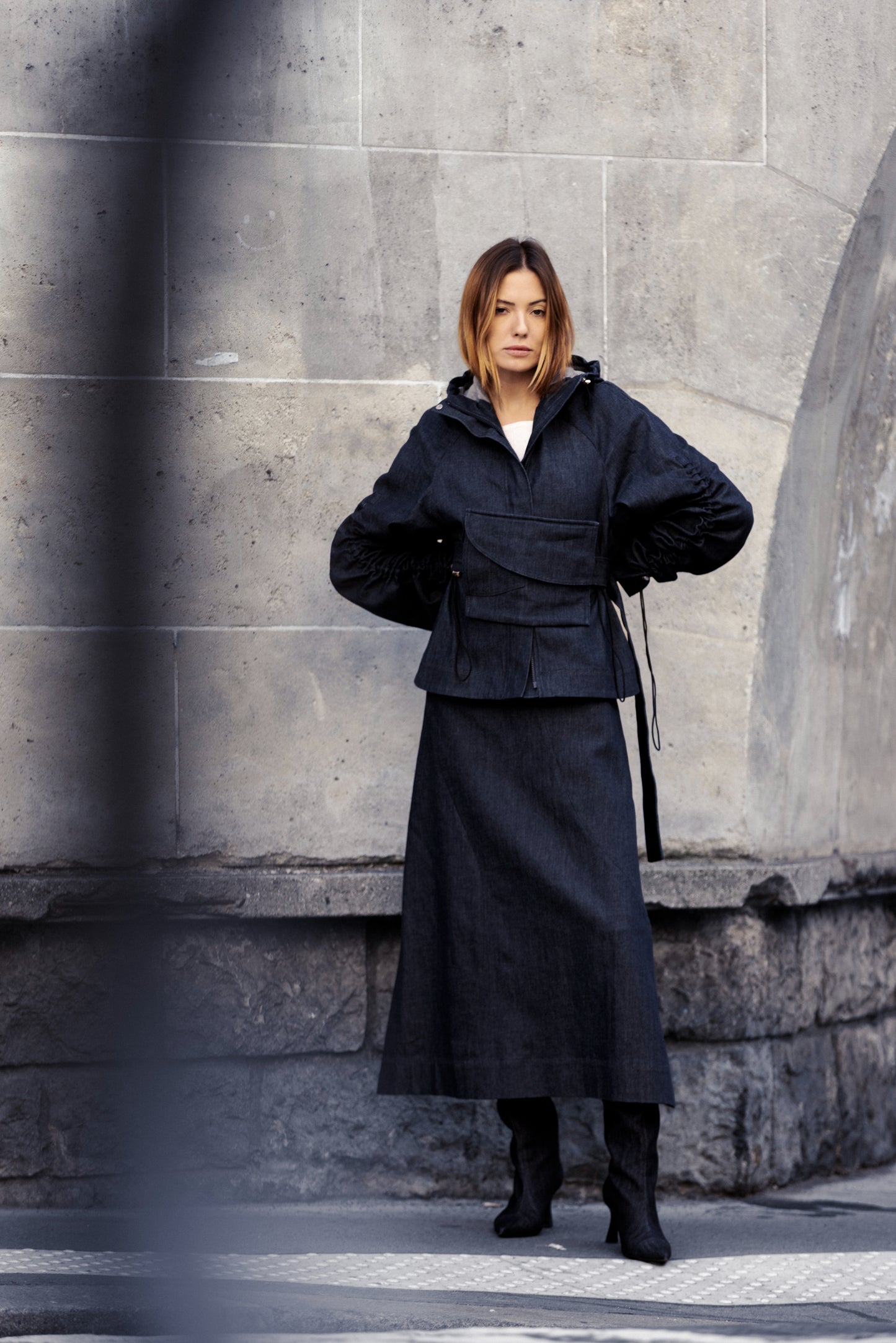 Lisa Denim Parka Jacket