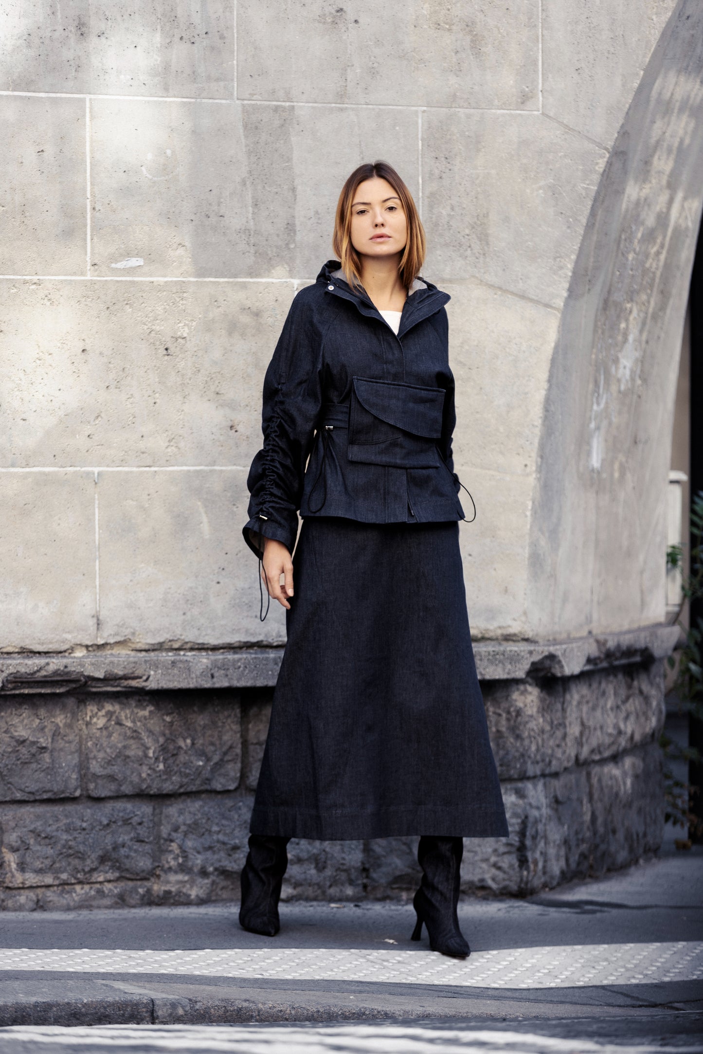 Lisa Denim Parka Jacket