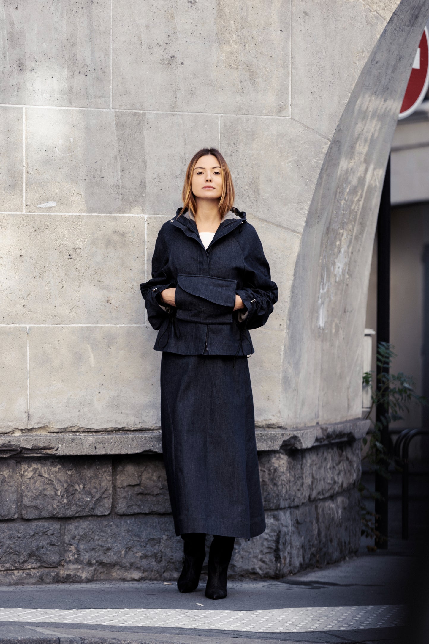 Lisa Denim Parka Jacket