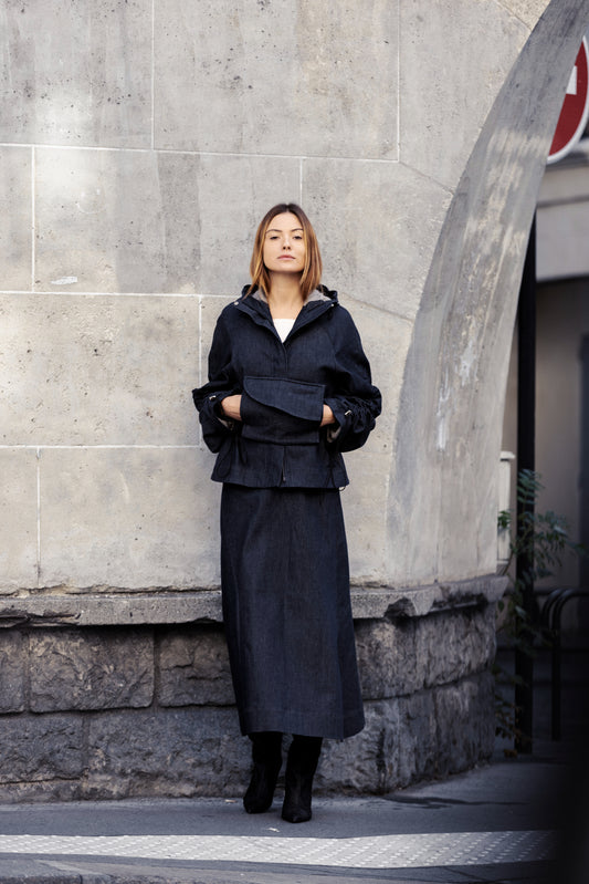 Lisa Denim Parka Jacket