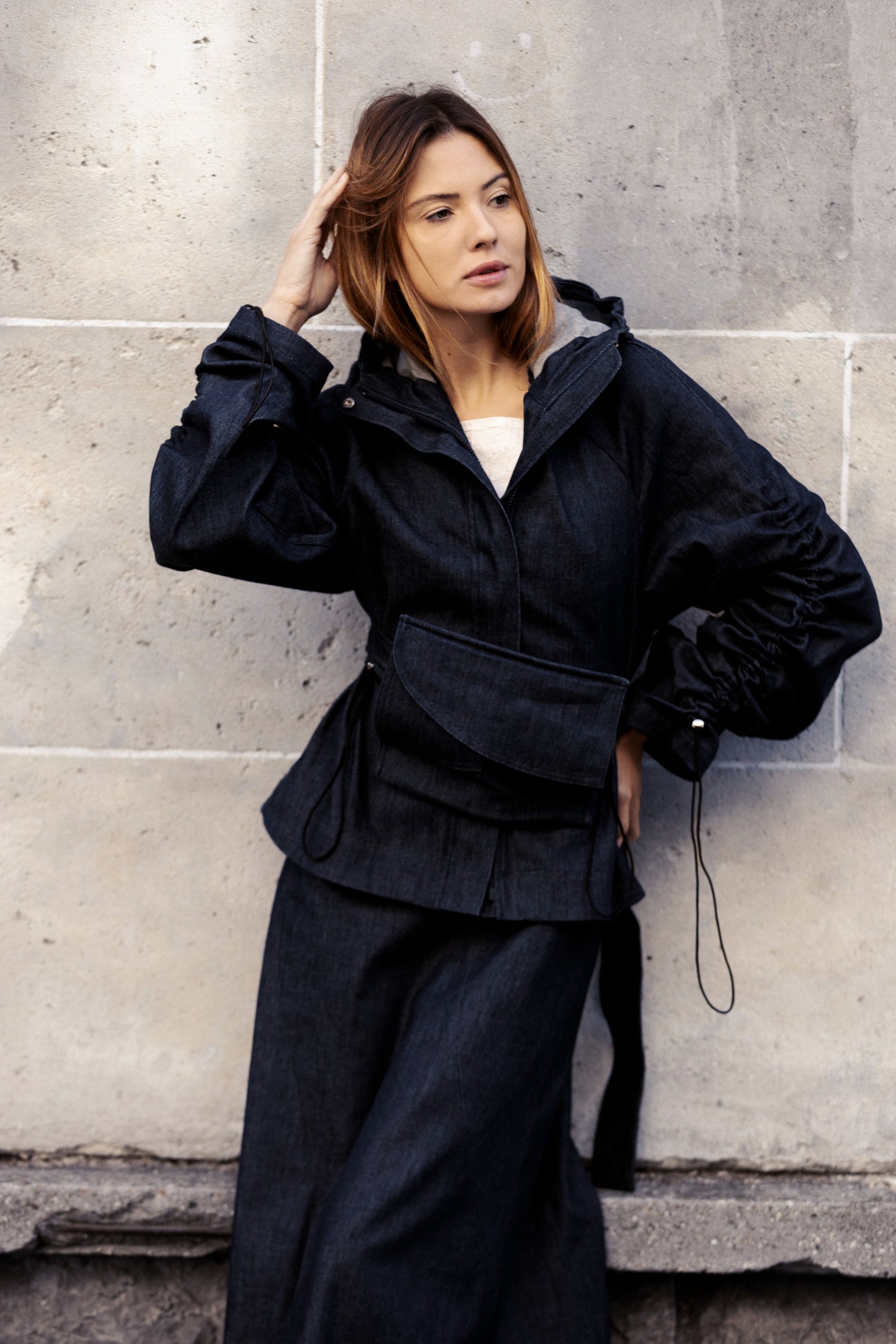 Lisa Denim Parka Jacket