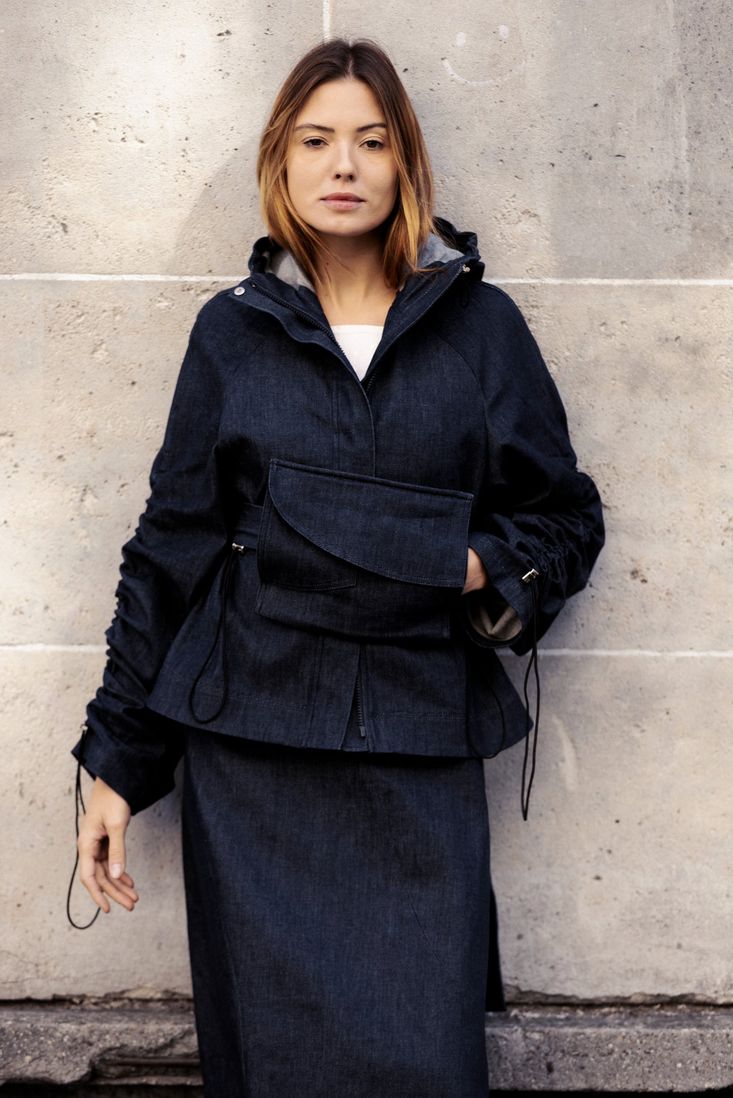 Lisa Denim Parka Jacket