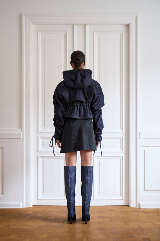 Ofia Denim Reversible Parka Vest