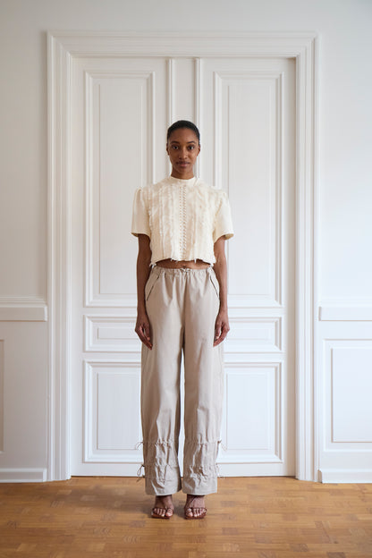 Navia Blouse — Creme