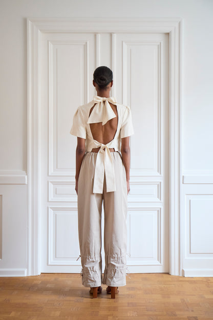 Navia Blouse — Creme