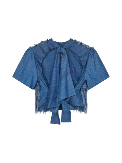 Navia Blouse — Blue