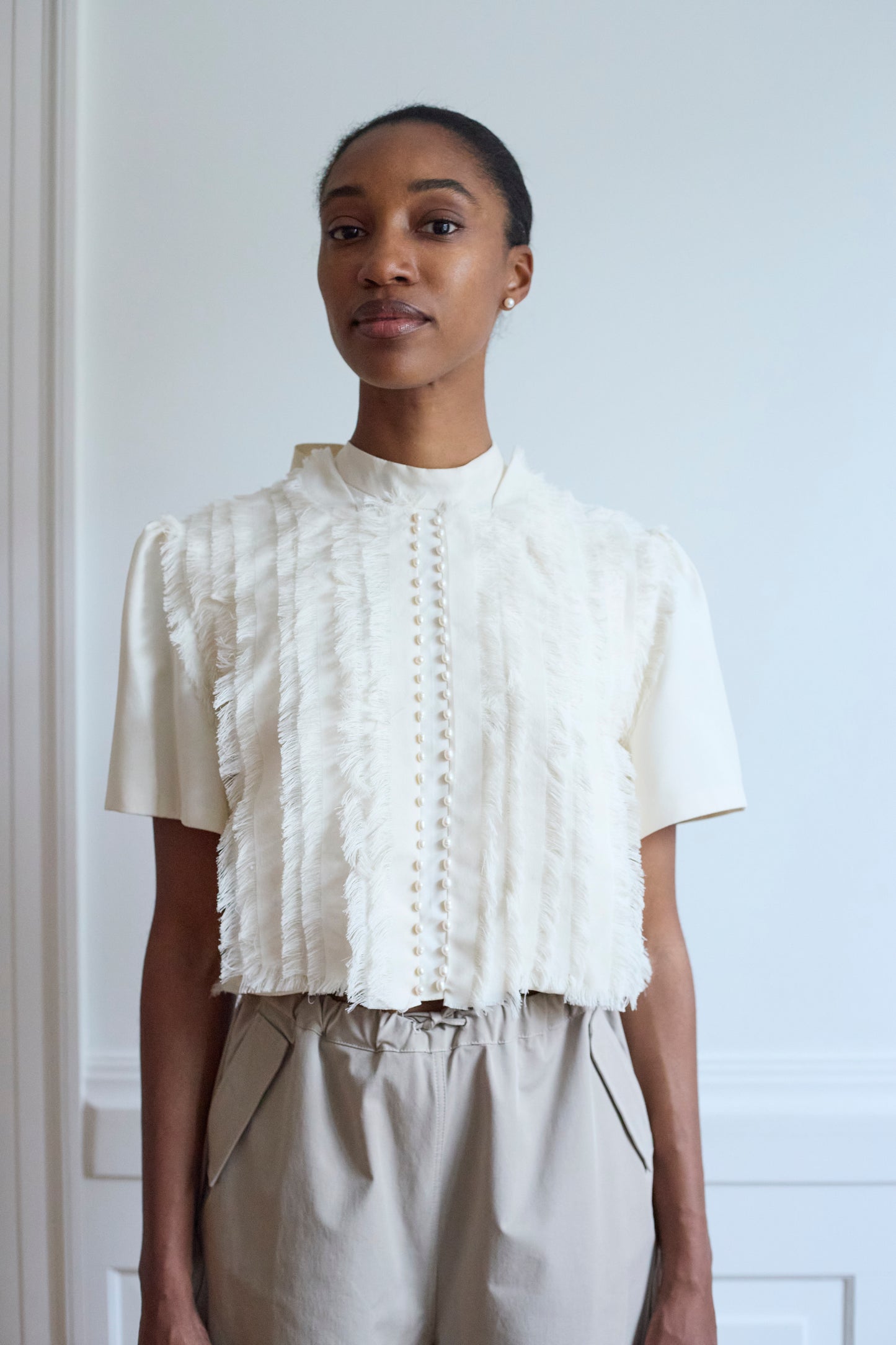Navia Blouse — Creme