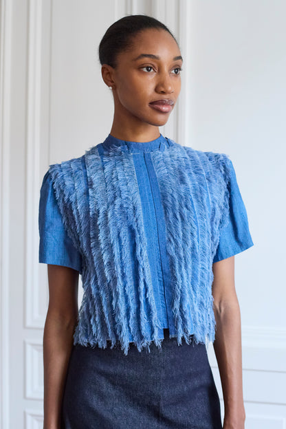 Navia Blouse — Blue