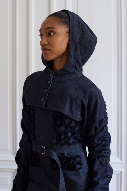 Ofia Denim Hoodie Sleeves