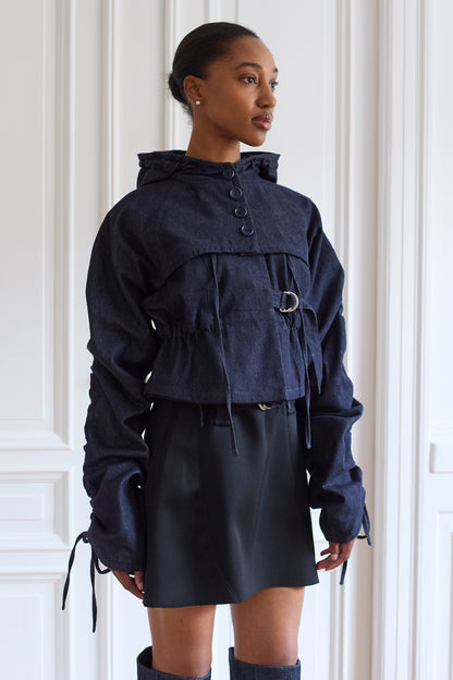 Ofia Denim Reversible Parka Vest