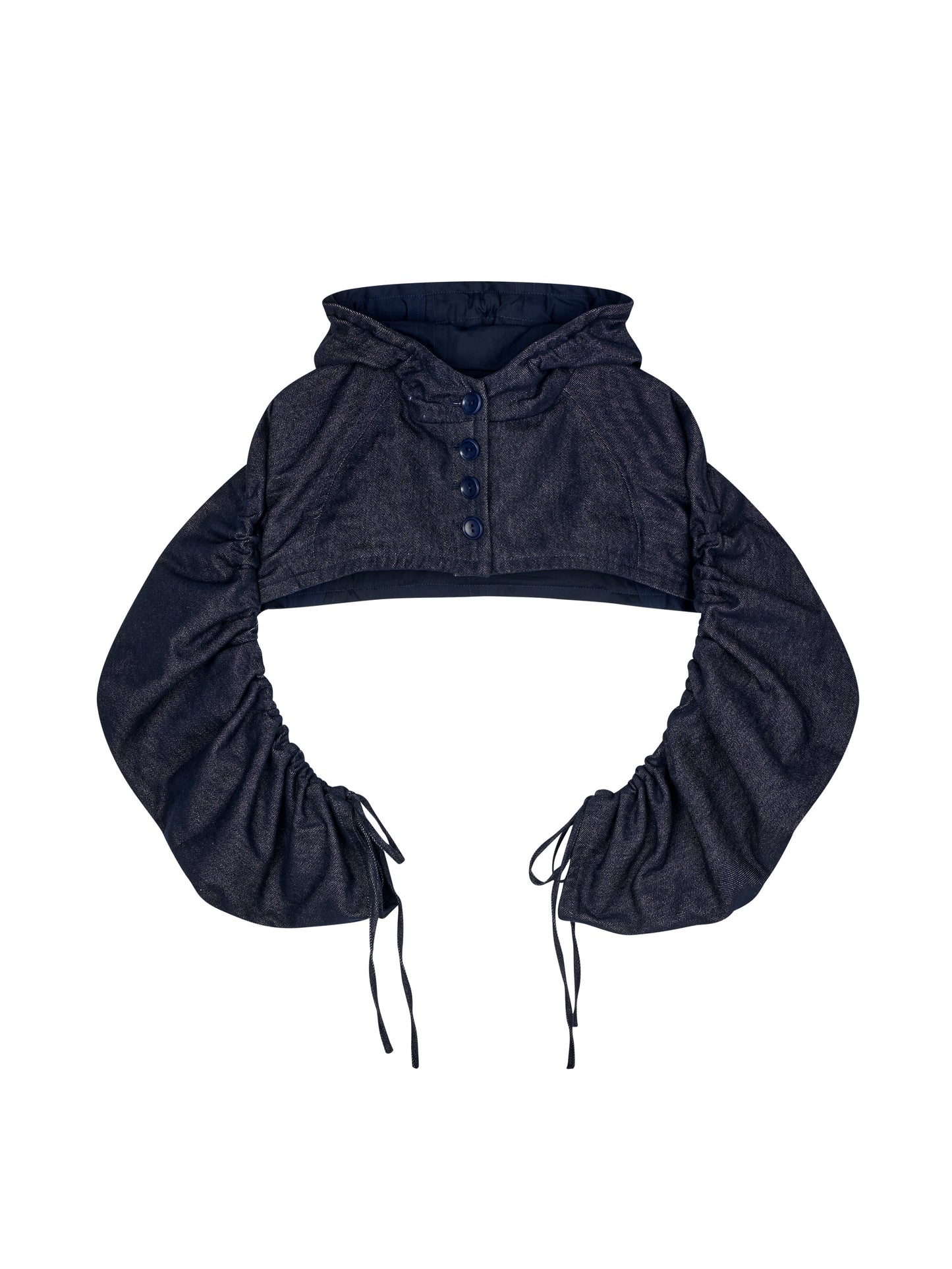 Ofia Denim Hoodie Sleeves