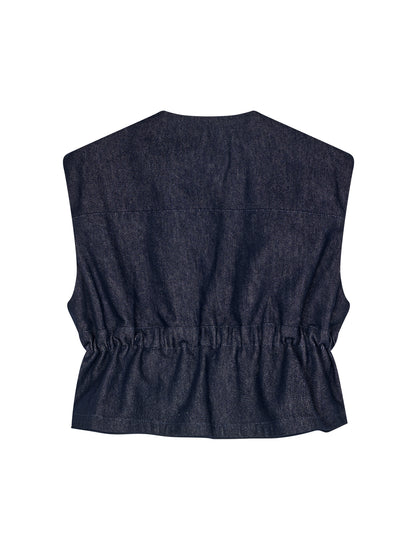 Ofia Denim Reversible Parka Vest